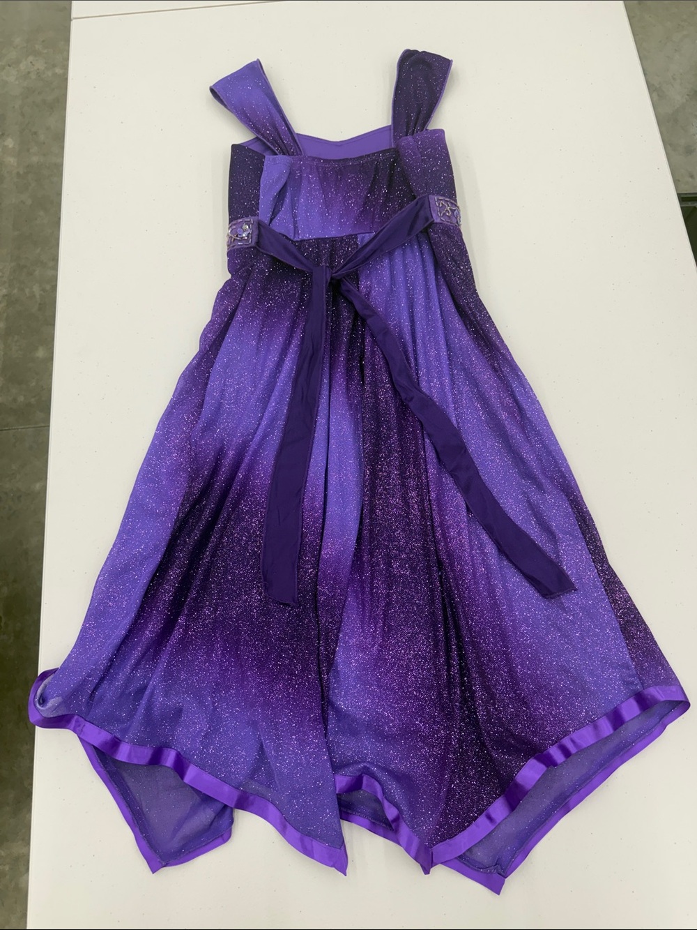 Speechless Purple Sparkle A-Line Formal Dress - Picture 4 of 5